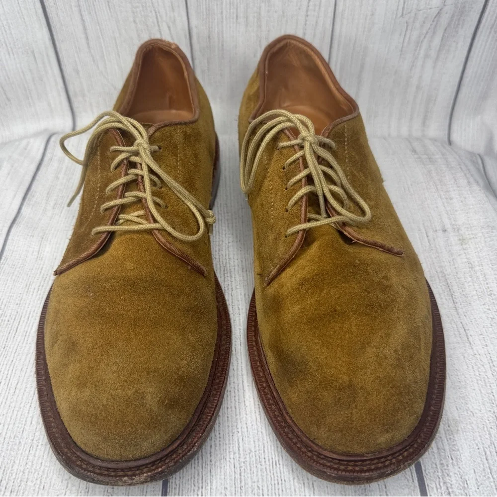 Velasca Milano Men’s Brown Tan Suede Size 41.5‎ US 8 Summer Derby Shoes